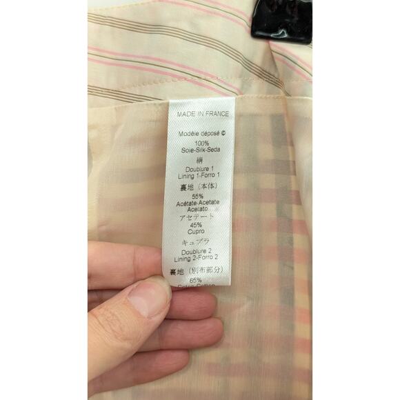 Christian Lacroix Silk Skirt - Pink, Green, Yellow - FR 40 - Picture 5 of 5